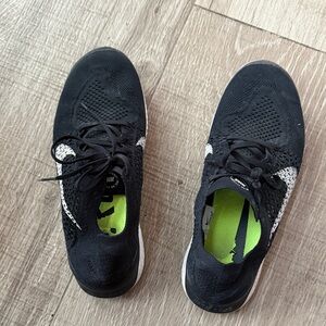 Nike Black and Neon Green Sneakers